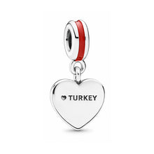 Pingente Encanto Coração Turquia S925 Charm Romanely