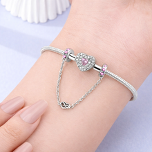 Pingente Encanto Corrente Coração Infinito com Zircónias S925 Charm Romanely