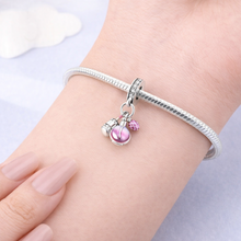 Pingente Encanto Perfume e Batom com Zircónias S925 Charm Romanely