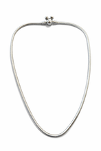 Colar Malha Snake com Fecho Mickey em Prata 925 Romanely