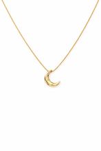 Colar Dourado Lua em Aço Inoxidável Romanely