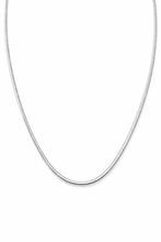 Colar Malha Snake Prateado em Prata 925 Romanely