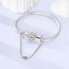 Pingente Encanto Corrente Coração Infinito com Zircónias S925 Charm Romanely