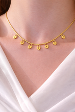 Colar Dourado com Pingentes de Cadeado em Aço Inoxidável Romanely