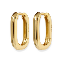 Brincos em Prata S925 Minimalista Dourado Romanely