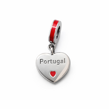 Pingente Encanto Coração 7 Portugal 2 S925 Charm Romanely
