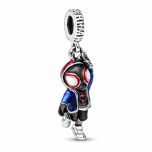 Pingente Encanto Herói das Teias S925 Charm Romanely