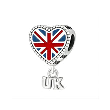 Pingente Encanto Coração UK S925 Charm Romanely