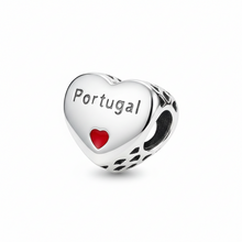 Pingente Encanto Coração 7 Portugal S925 Charm Romanely