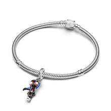 Pingente Encanto Herói das Teias S925 Charm Romanely