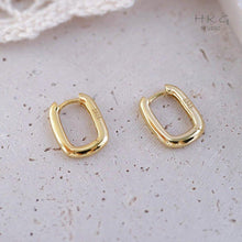 Brincos em Prata S925 Minimalista Dourado Romanely