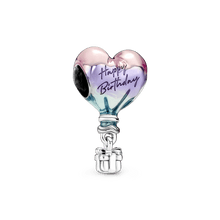 Pingente Encanto Balão de Ar Quente Feliz Aniversário S925 Charm Romanely
