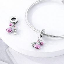 Pingente Encanto Perfume e Batom com Zircónias S925 Charm Romanely