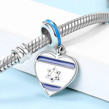 Pingente Encanto Coração Israel S925 Charm Romanely