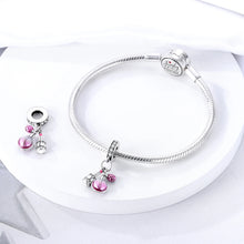 Pingente Encanto Perfume e Batom com Zircónias S925 Charm Romanely