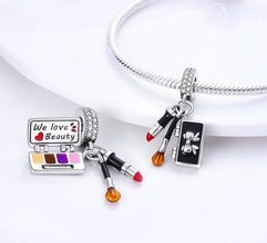 Pingente Encanto Kit Maquilhagem com Zircónias S925