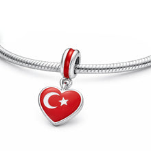 Pingente Encanto Coração Turquia S925 Charm Romanely