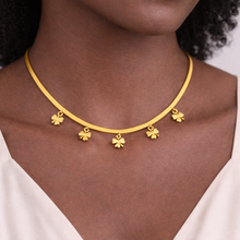 Colar Trevo da Sorte em Aço Inoxidável Romanely