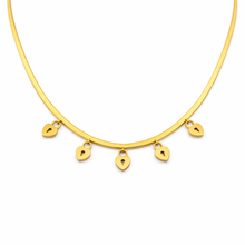 Colar Dourado com Pingentes de Cadeado em Aço Inoxidável Romanely