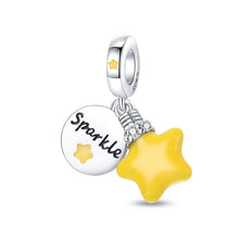 Pingente Encanto Poção de Estrela Amarela S925 Charm Romanely