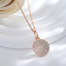 Colar Circulo Pavé Rose Gold em Cobre com Zircónias